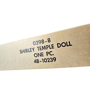 Vintage 1972 Ideal Shirley Temple Doll 16" Polka Dot Dress Stand Up and Cheer